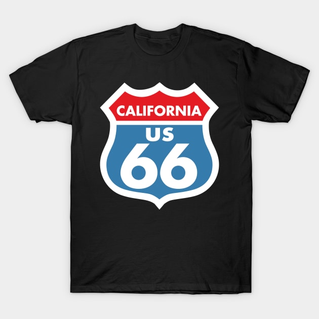 Route 66 California T-Shirt by DetourShirts